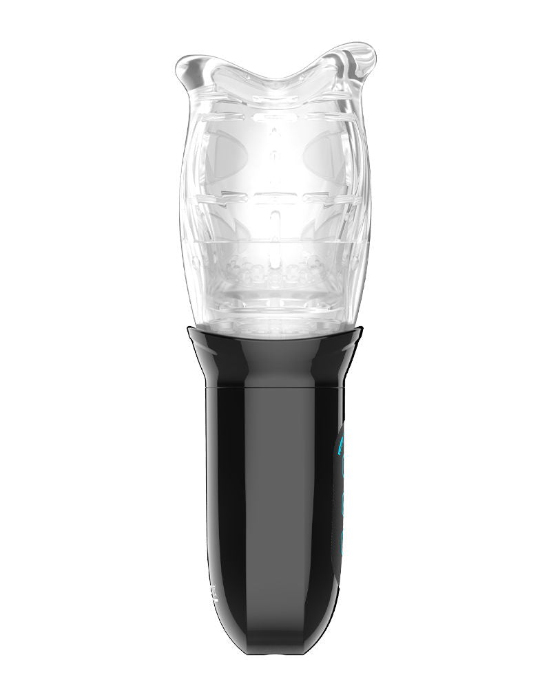 Rimba Toys – Orgastobator 05 – Mannelijke Masturbator – Zwart & Transparant