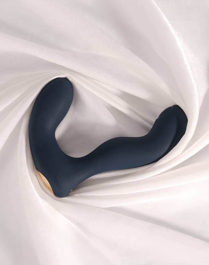 SVAKOM - Iker Neo - Interactieve Pulserende Prostaat Vibrator, Appbediening - Marineblauw