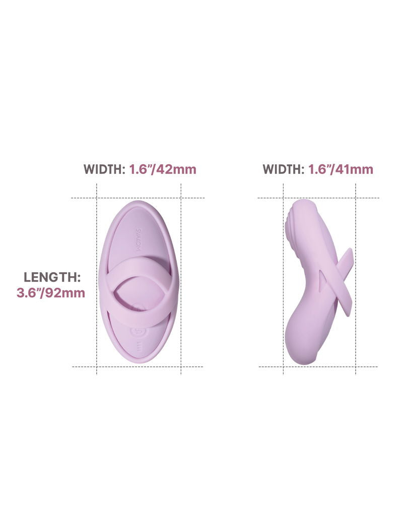 SVAKOM - Echo 2 - Flexibele Vinger Vibrator, App Besturing - Roze Lila