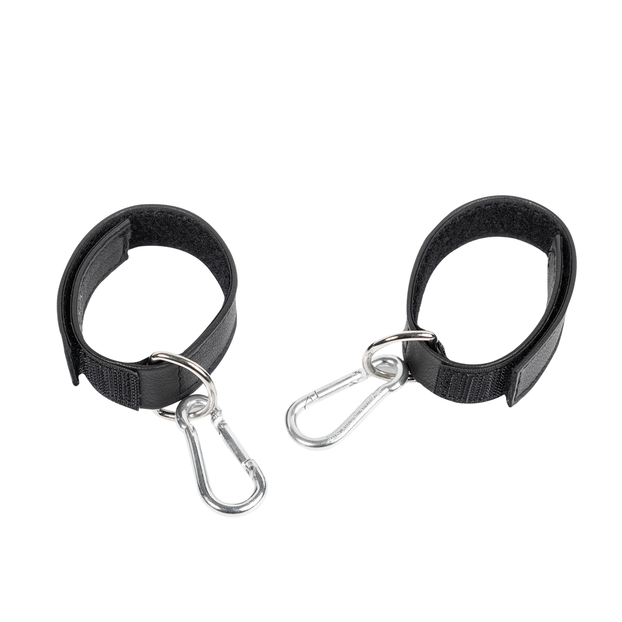 Rimba Bondage Play - Lederen Boeien met Klittenband - Zwart