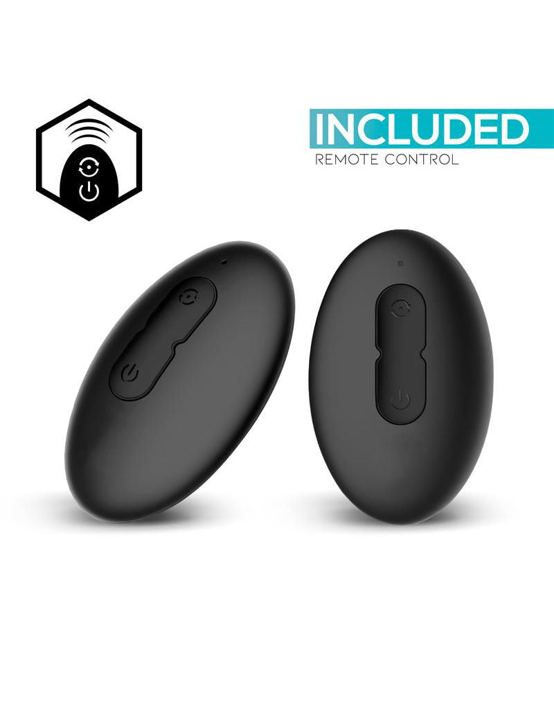 IY - Sasha - Vibrerende plug met bewegende tong en afstandsbediening - Zwart