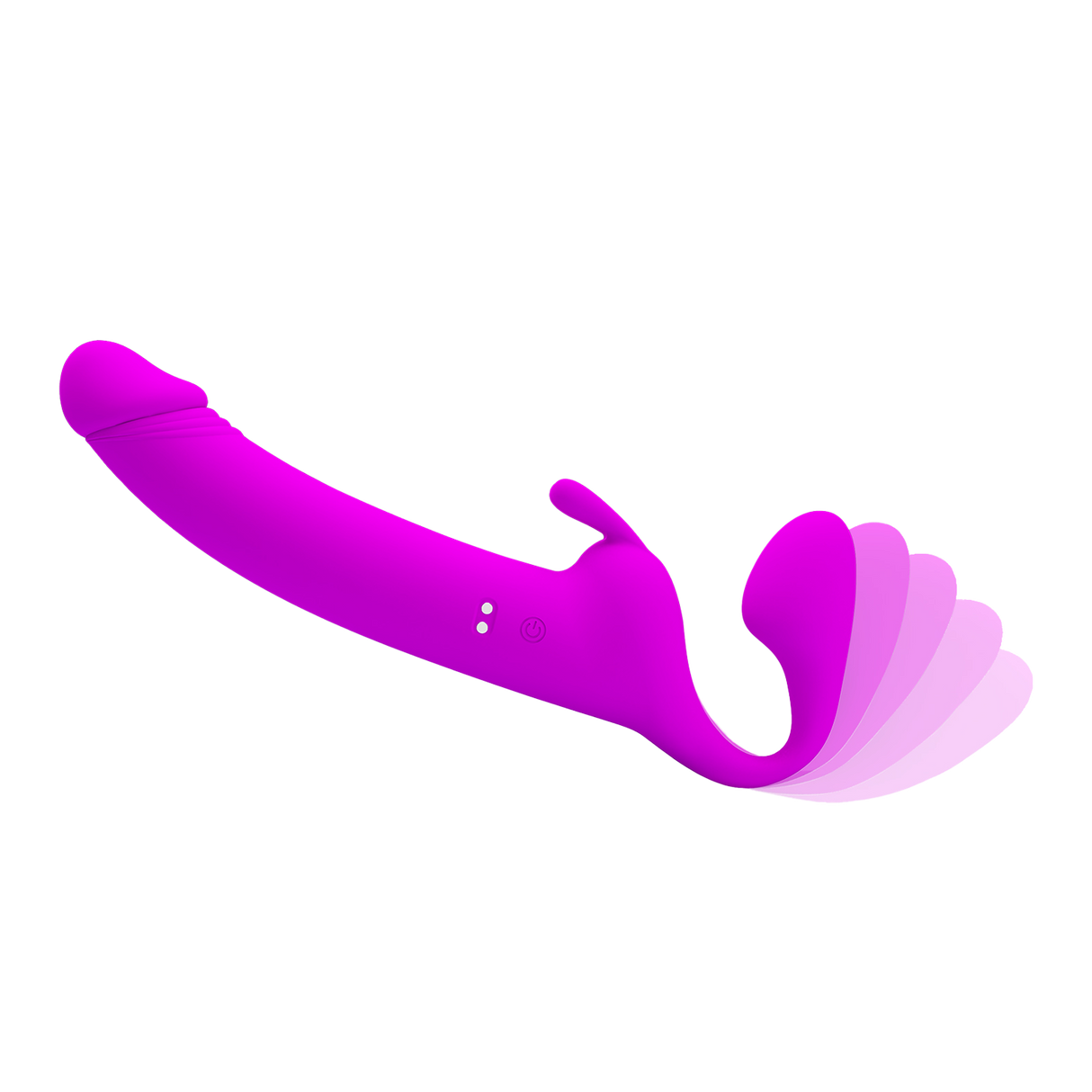 Pretty Love - Zanini - Vibrerende Strapless Strap-On - Paars