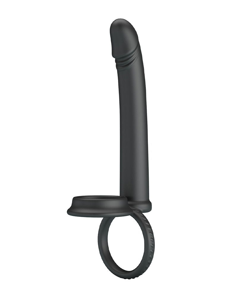 Pretty Love - Moses - Cock en Ball Ring Dildo - Zwart