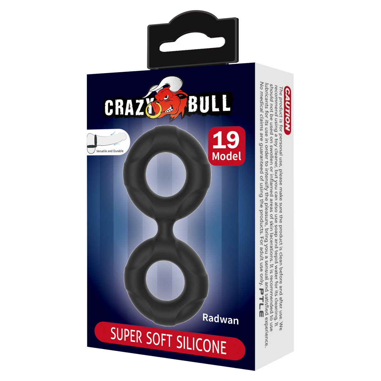 Crazy Bull - Radwan - Cock Ring - Model 19 - Zwart