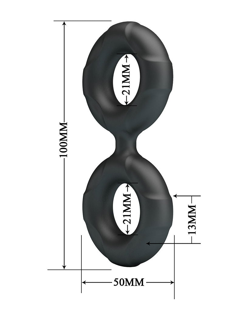 Crazy Bull - Radwan - Cock Ring - Model 19 - Zwart