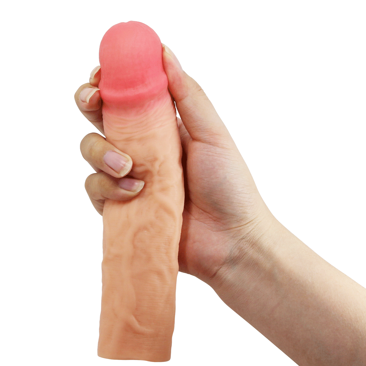 Pretty Love - Derek - Realistische Penis Sleeve - 215mm - Nude