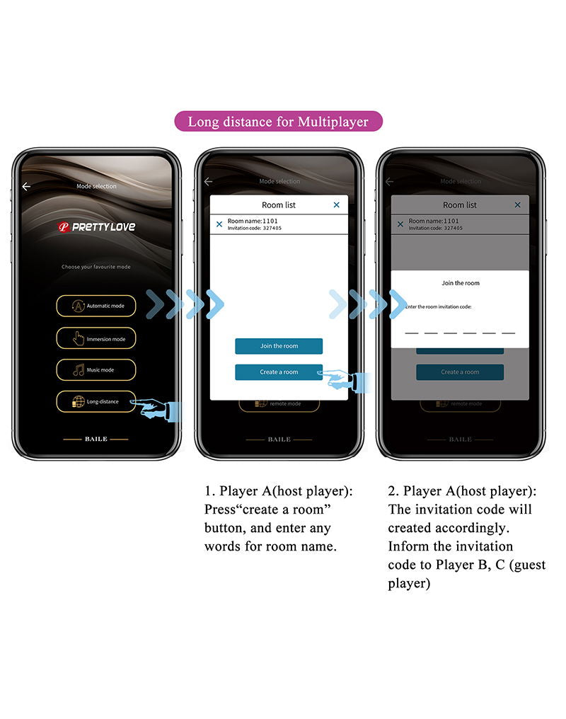 Pretty Love - Klay - Stuwende Ei-vibrator (app gestuurd) - Paars