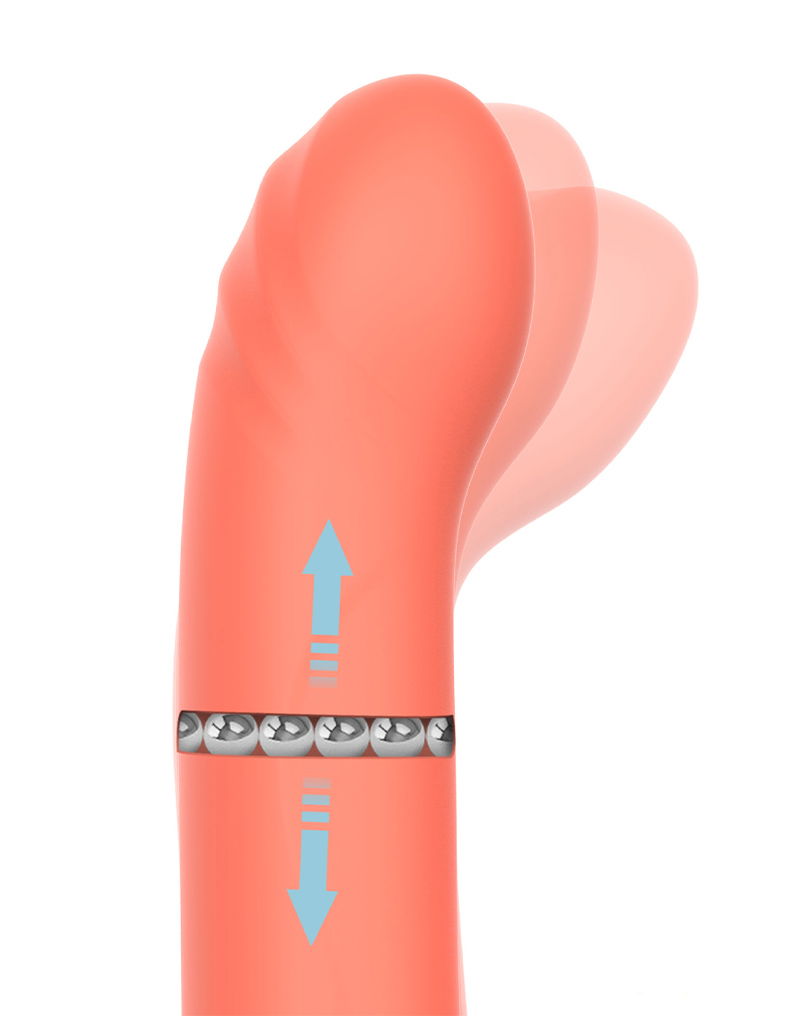 IY - Mindy - Rabbit Vibrator met kralen en app - Oranje