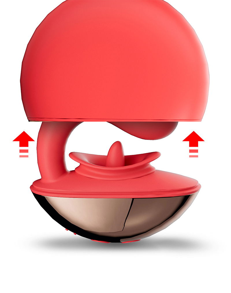 IY - Rondy - Clirotal Vibrator & Lik Tong met App - Rood