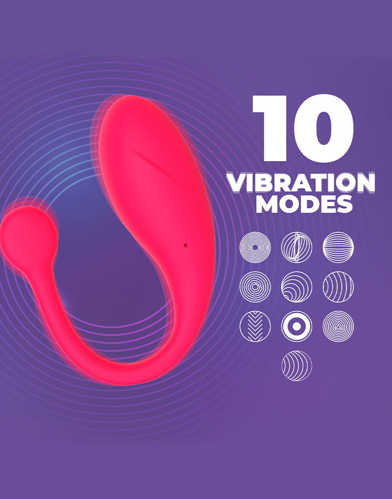 IY - Bulby - Vibrerend Ei met App - Donkerroze