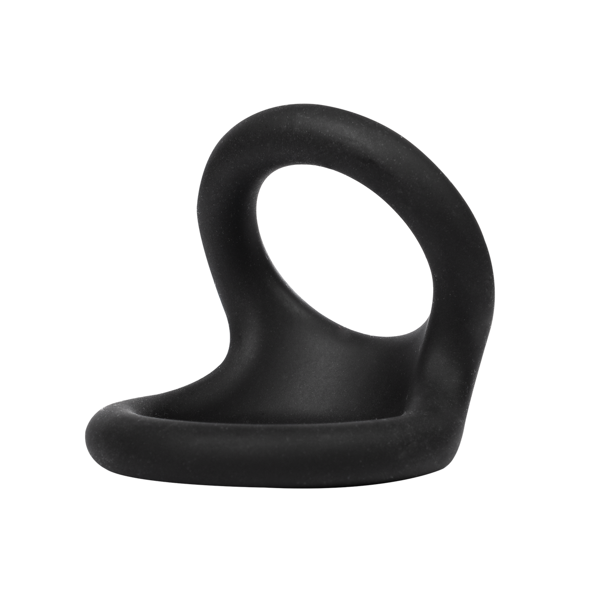 Rimba Bondage Play - Siliconen Dubbele Ring - Zwart