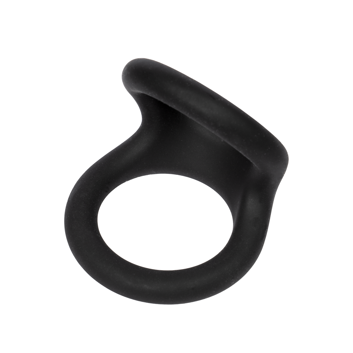 Rimba Bondage Play - Siliconen Dubbele Ring - Zwart