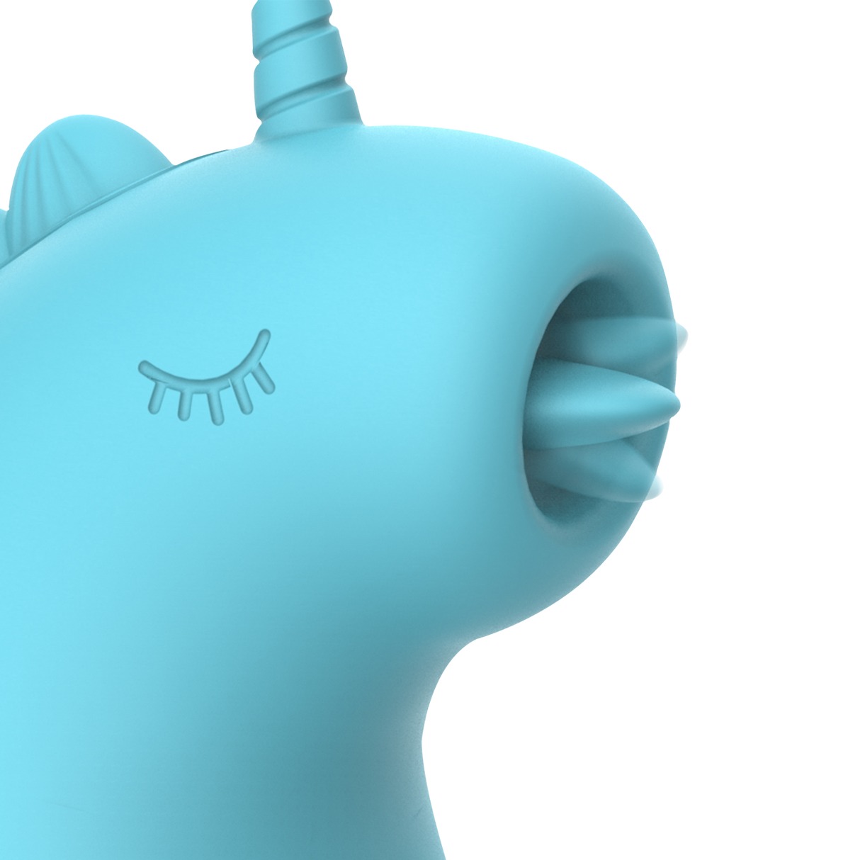 ER - Snowflake Unicorn - Massager met Likkende Tong - Blauw