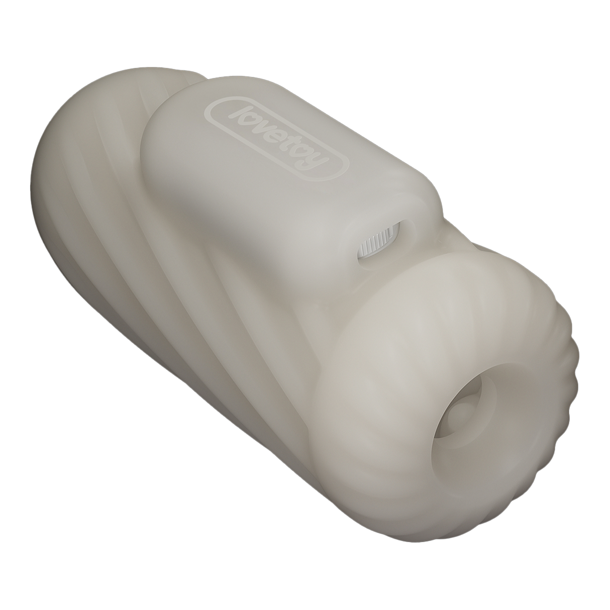 LoveToy - Knights Ring - Vibrerende Dual Purpose Sleeve - Spiraal - Wit