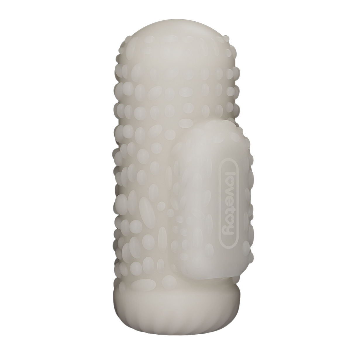 LoveToy - Knights Ring - Vibrerende Dual Purpose Sleeve - Drip - Wit