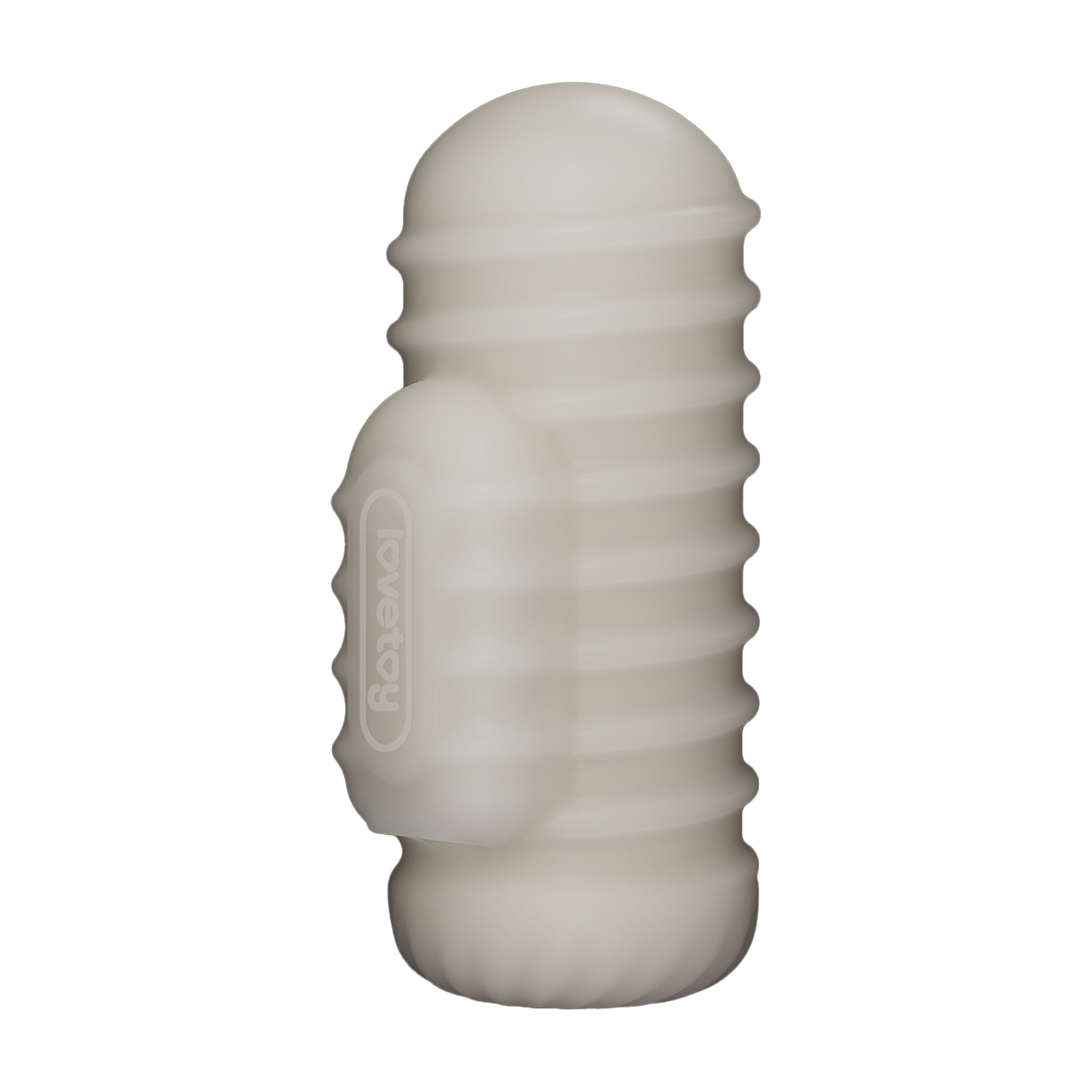 LoveToy - Knights Ring - Vibrerende Dual Purpose Sleeve - Golvend - Wit