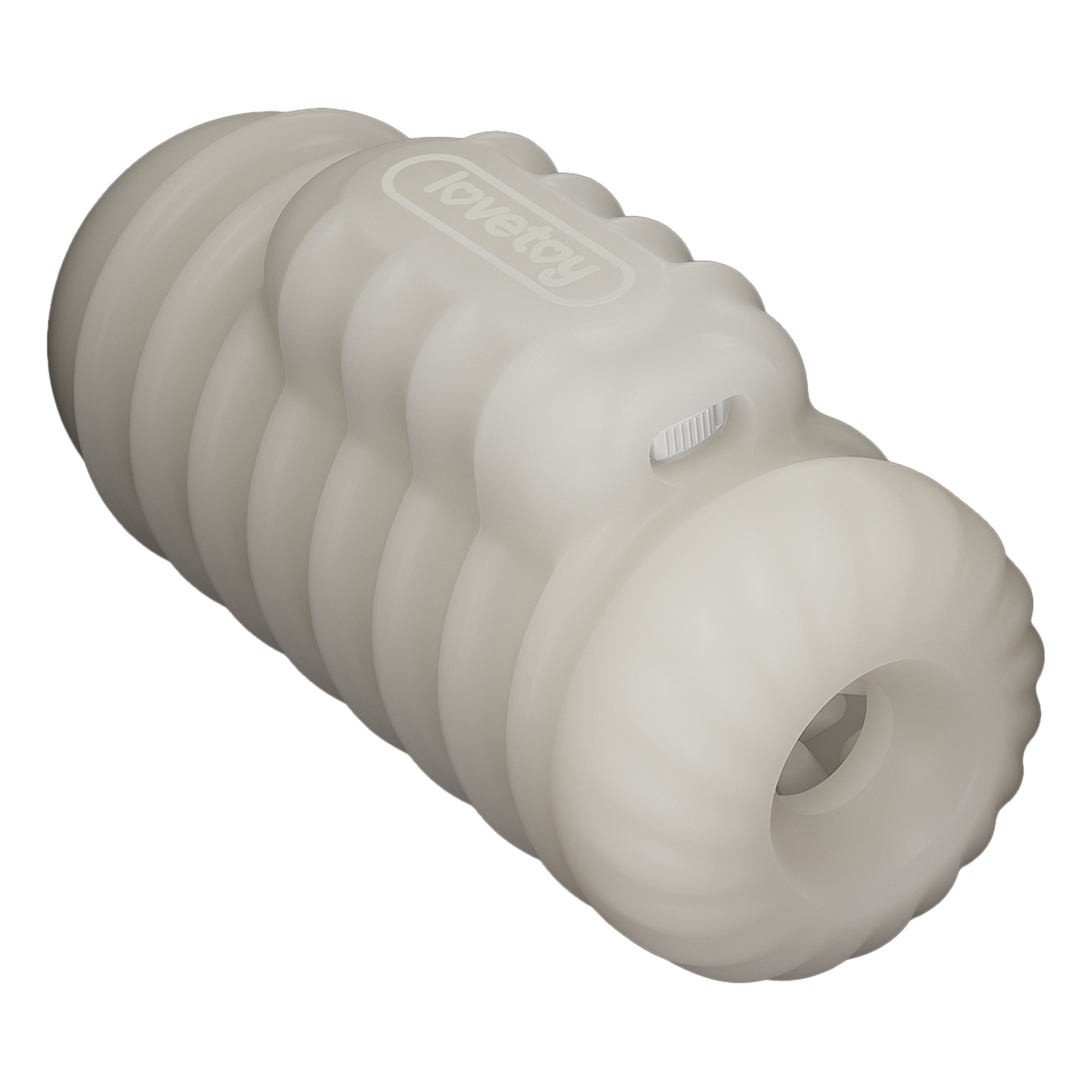 LoveToy - Knights Ring - Vibrerende Dual Purpose Sleeve - Golvend - Wit