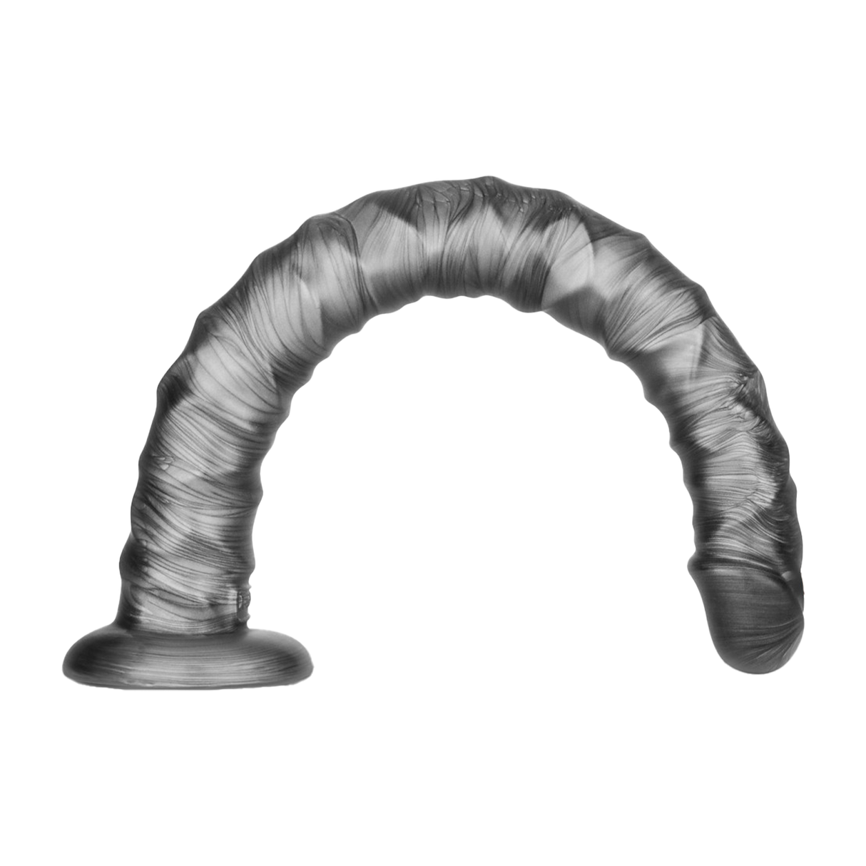 LoveToy - Kingsize Vibrerende Vibrax Slider 40,5 cm - Zilver