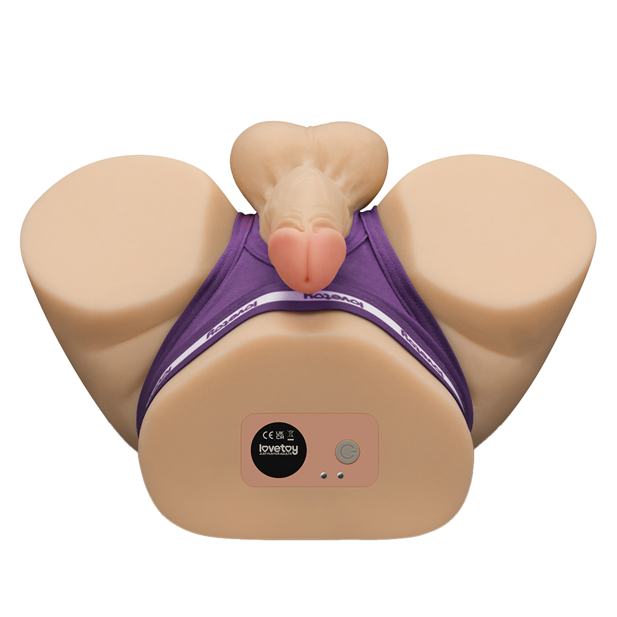 LoveToy - Streetgirl's Dual Motor Sensation Pulse met Dildo - Nude