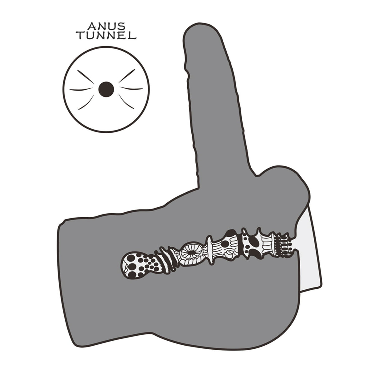 LoveToy - Streetgirl's 14 met buigbare dildo - Nude