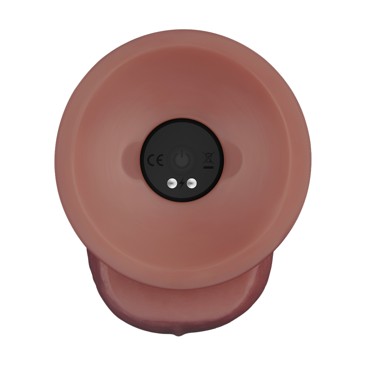 LoveToy - Power Cock 21,5 cm - Vibrerend Dual Desinty - Nude