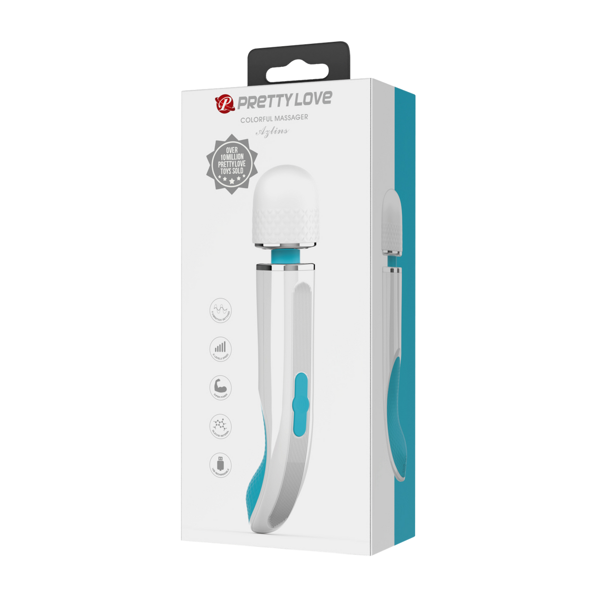 Pretty Love - Azlins - Kleurrijke Massager - Wit/Blauw