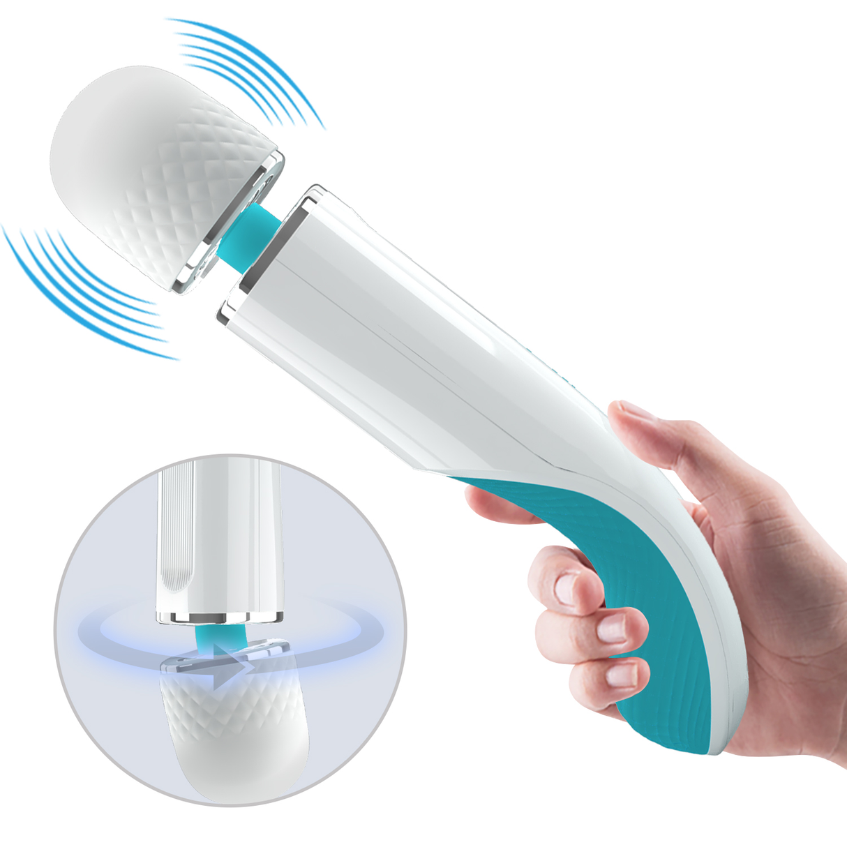 Pretty Love - Azlins - Kleurrijke Massager - Wit/Blauw