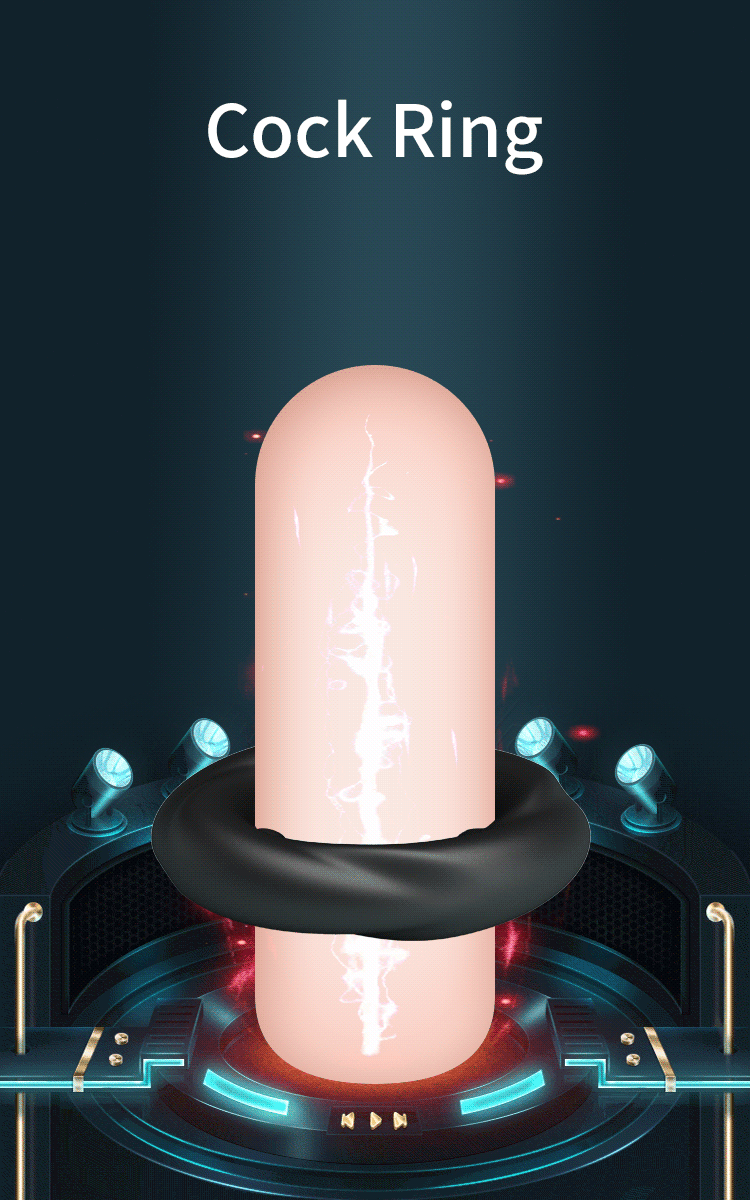 Crazy Bull - Daquez - Super Soft Siliconen ring - Model 4 - Zwart