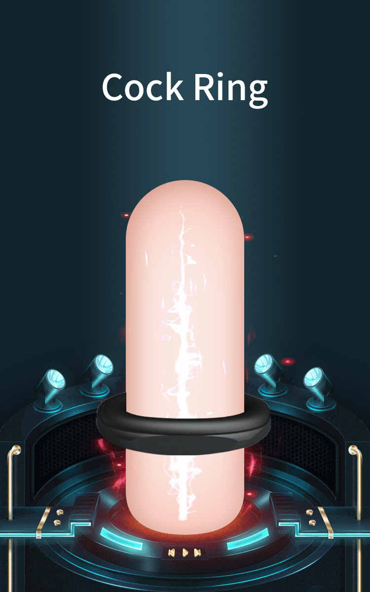 Crazy Bull - Jarvius - Super Soft Siliconen Ring - Model 14 - Zwart