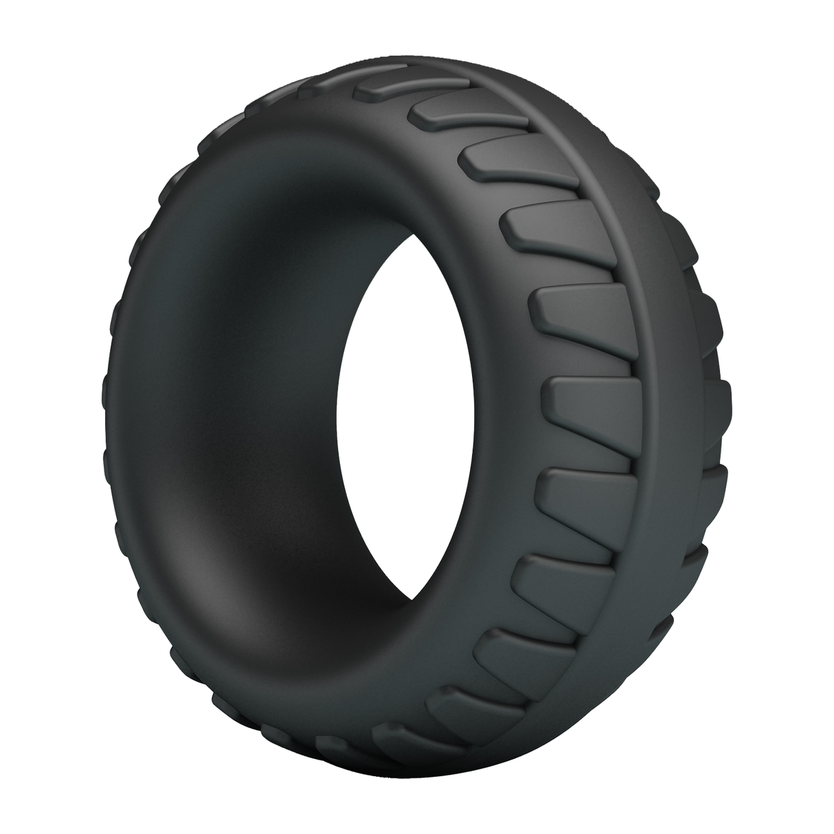 Crazy Bull - Dilson - Super Soft Siliconen Ring - Model 3 - Zwart