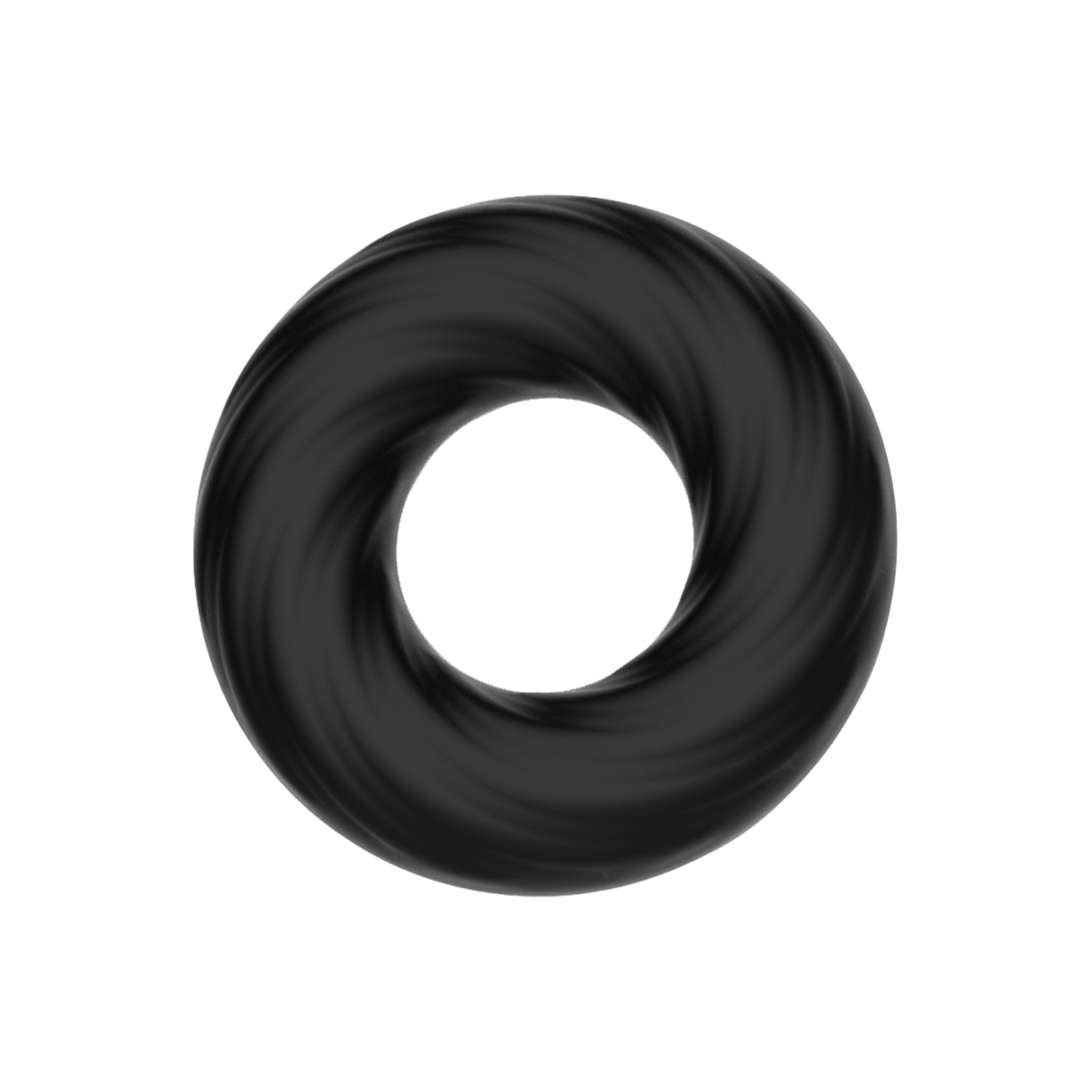 Crazy Bull - Super Soft Siliconen ring - Model 6 - Zwart