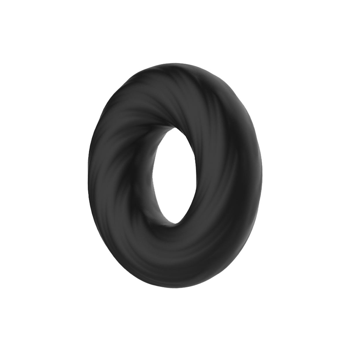 Crazy Bull - Super Soft Siliconen ring - Model 6 - Zwart