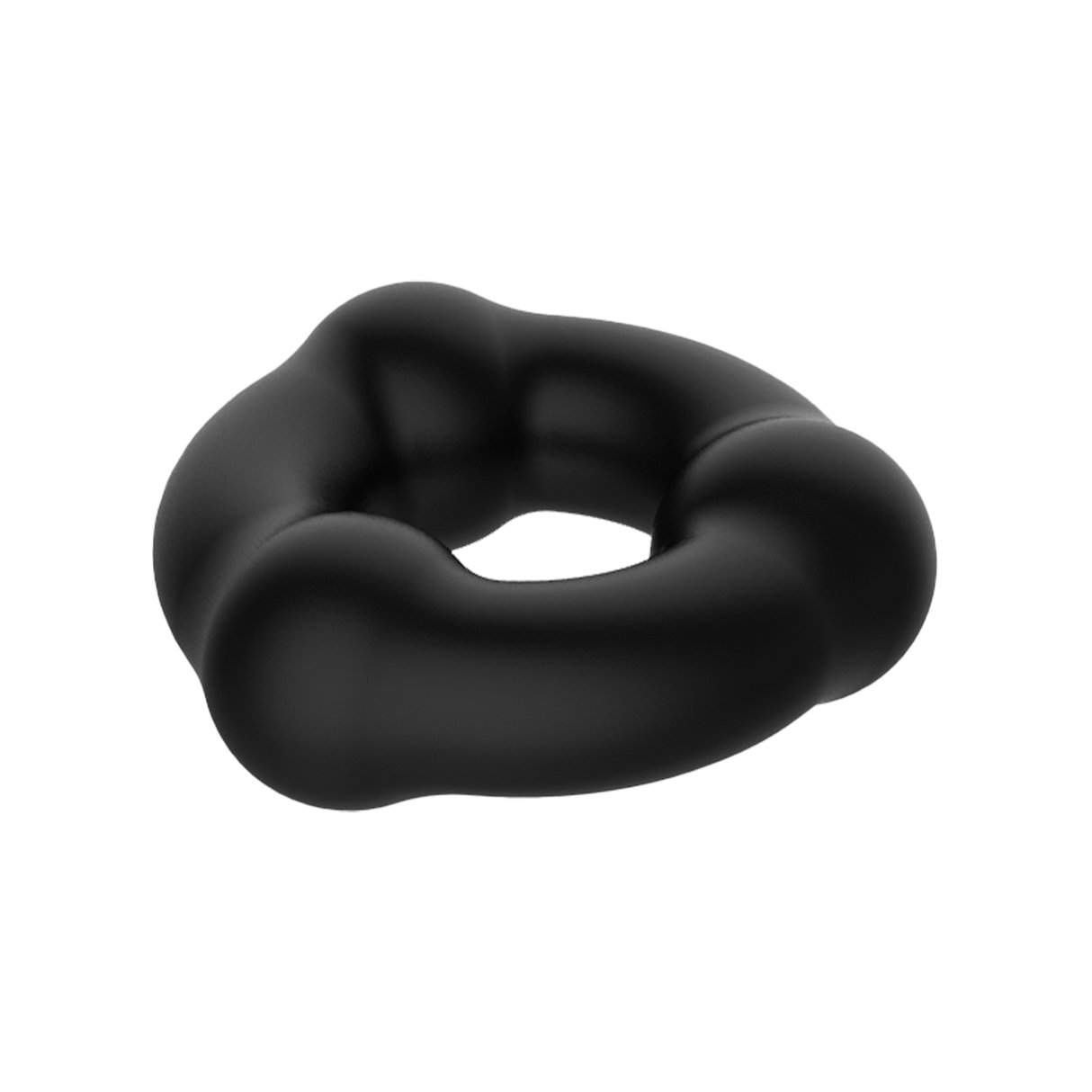 Crazy Bull - Super Soft Siliconen Ring - Model 7 - Zwart