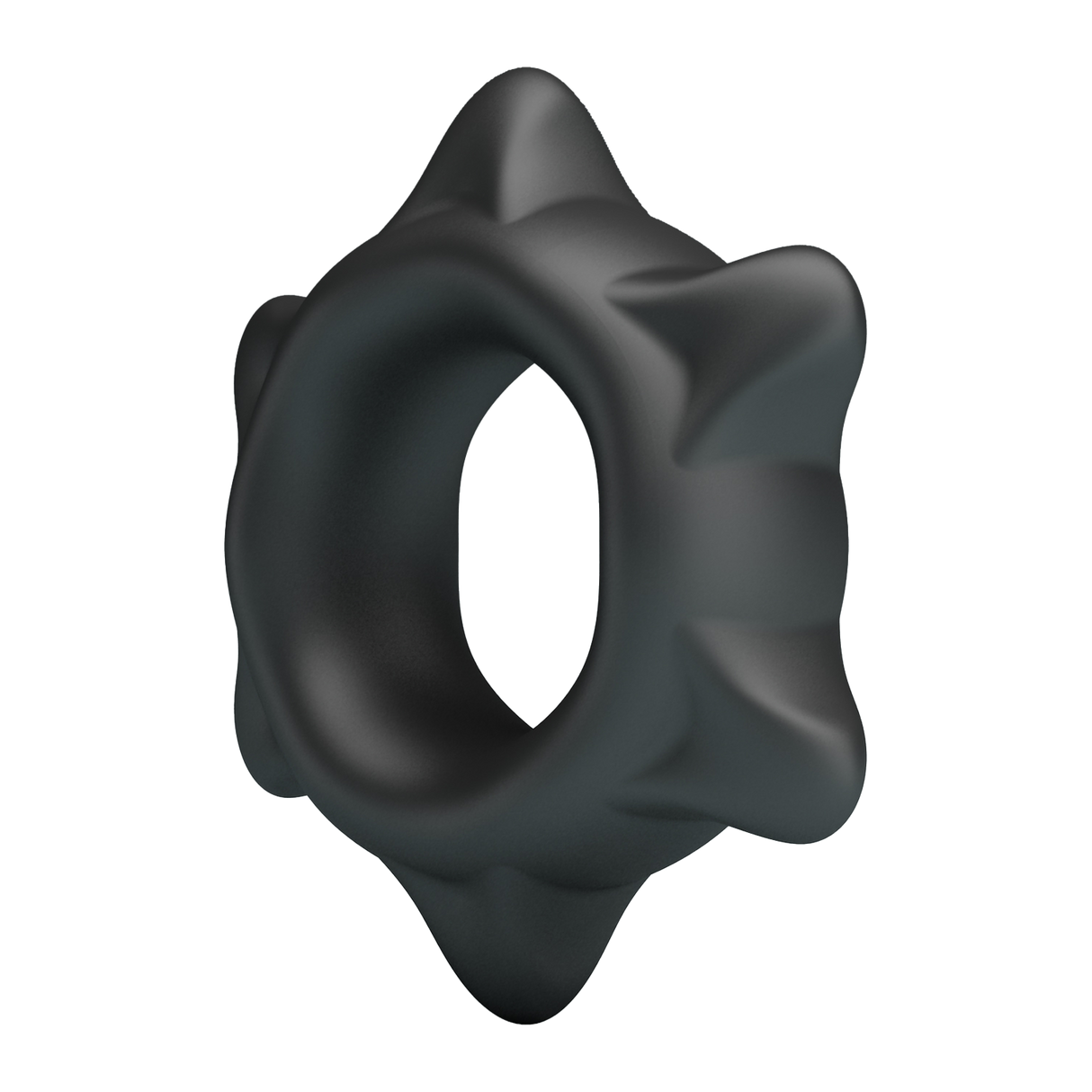 Crazy Bull - Ethaniel - Super Soft Siliconen Ring - Model 11 - Zwart