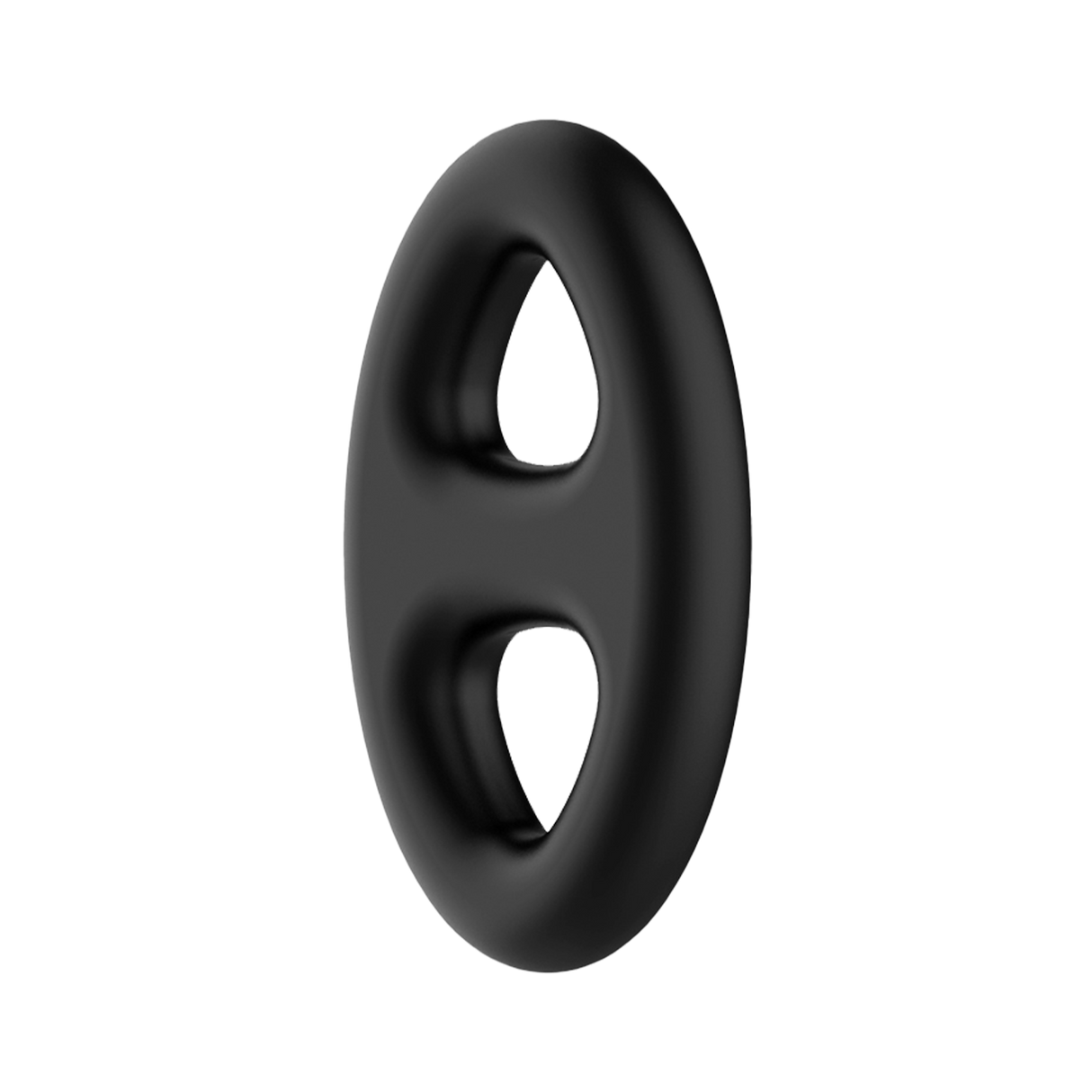 Crazy Bull - Super Soft Siliconen Ring - Model 16 - Zwart