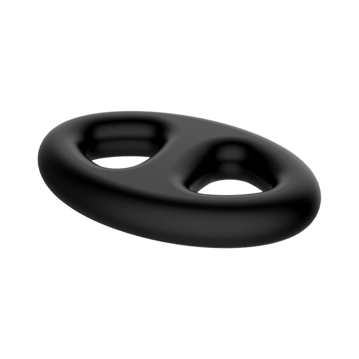 Crazy Bull - Super Soft Siliconen Ring - Model 16 - Zwart