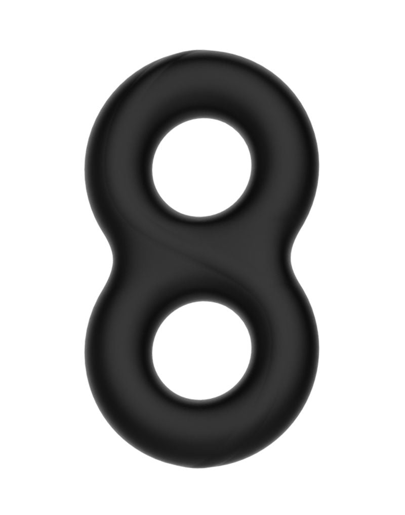 Crazy Bull - Super Soft Siliconen Ring - Model 17 - Zwart