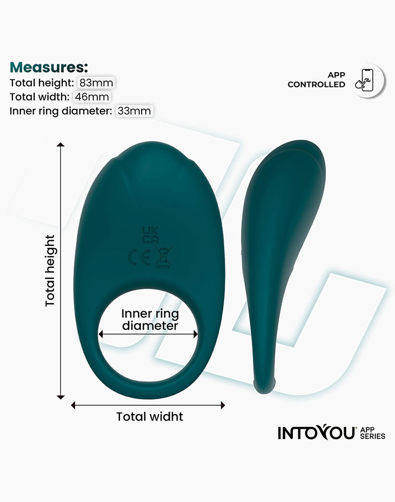 IY - Ringo - Vibrator Ring, App-gestuurd - Groen