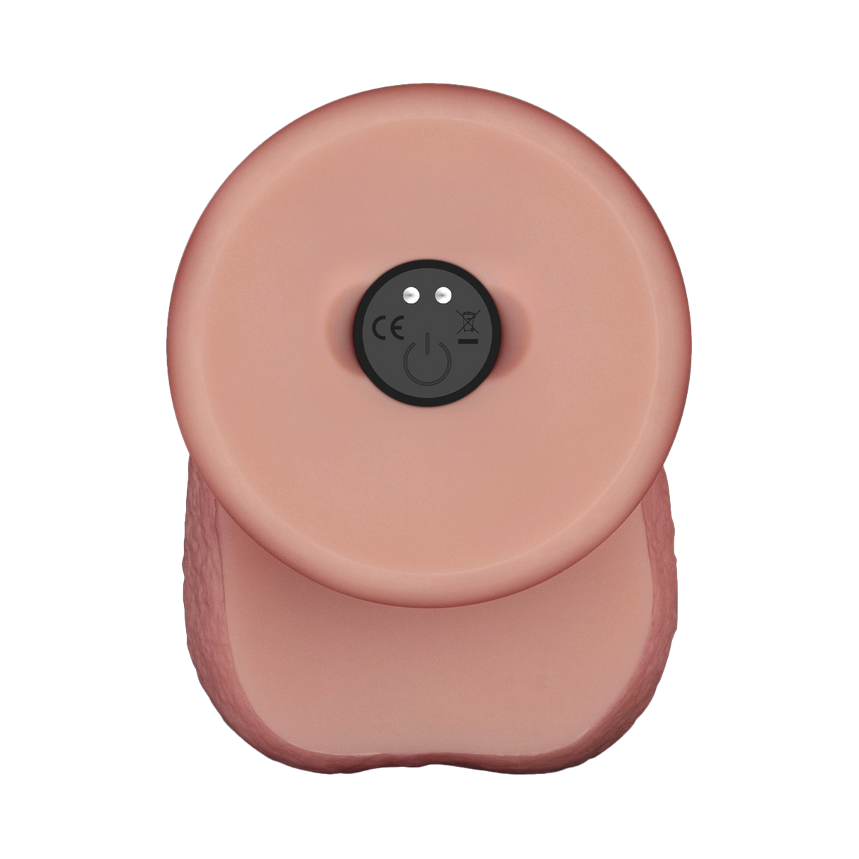 LoveToy - Vibrerende Sliding Skin Pro II met afstandsbediening - 8" / 20 cm - Nude