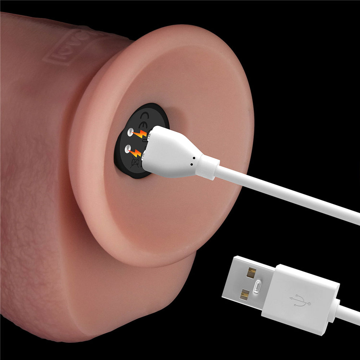 LoveToy - Vibrerende Sliding Skin Pro II met afstandsbediening - 8" / 20 cm - Nude