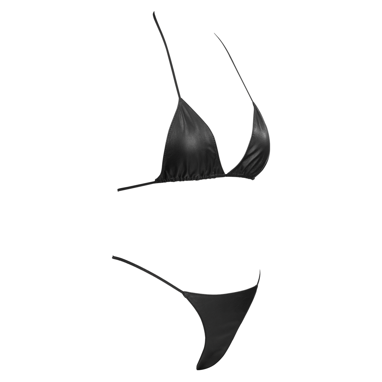 Rimba Bondage Play - Lederen Bikiniset - Zwart