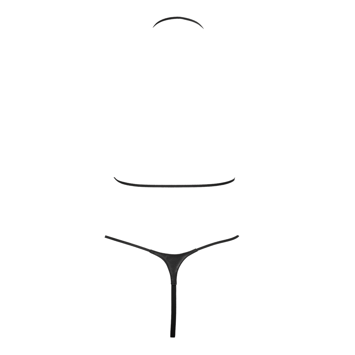 Rimba Bondage Play - Lederen Bikiniset - Zwart