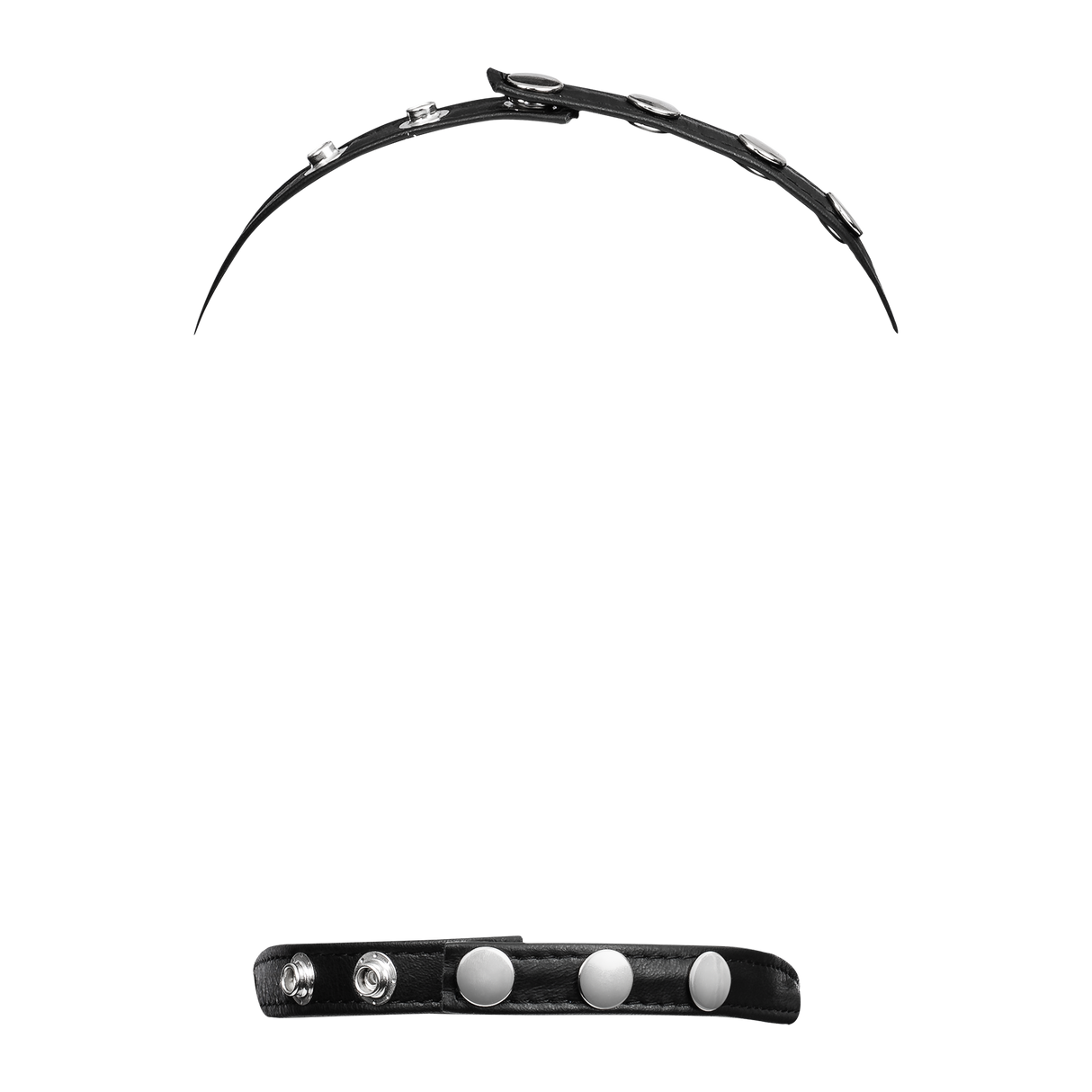 Rimba Bondage Play - Lederen Muilkorf - Zwart