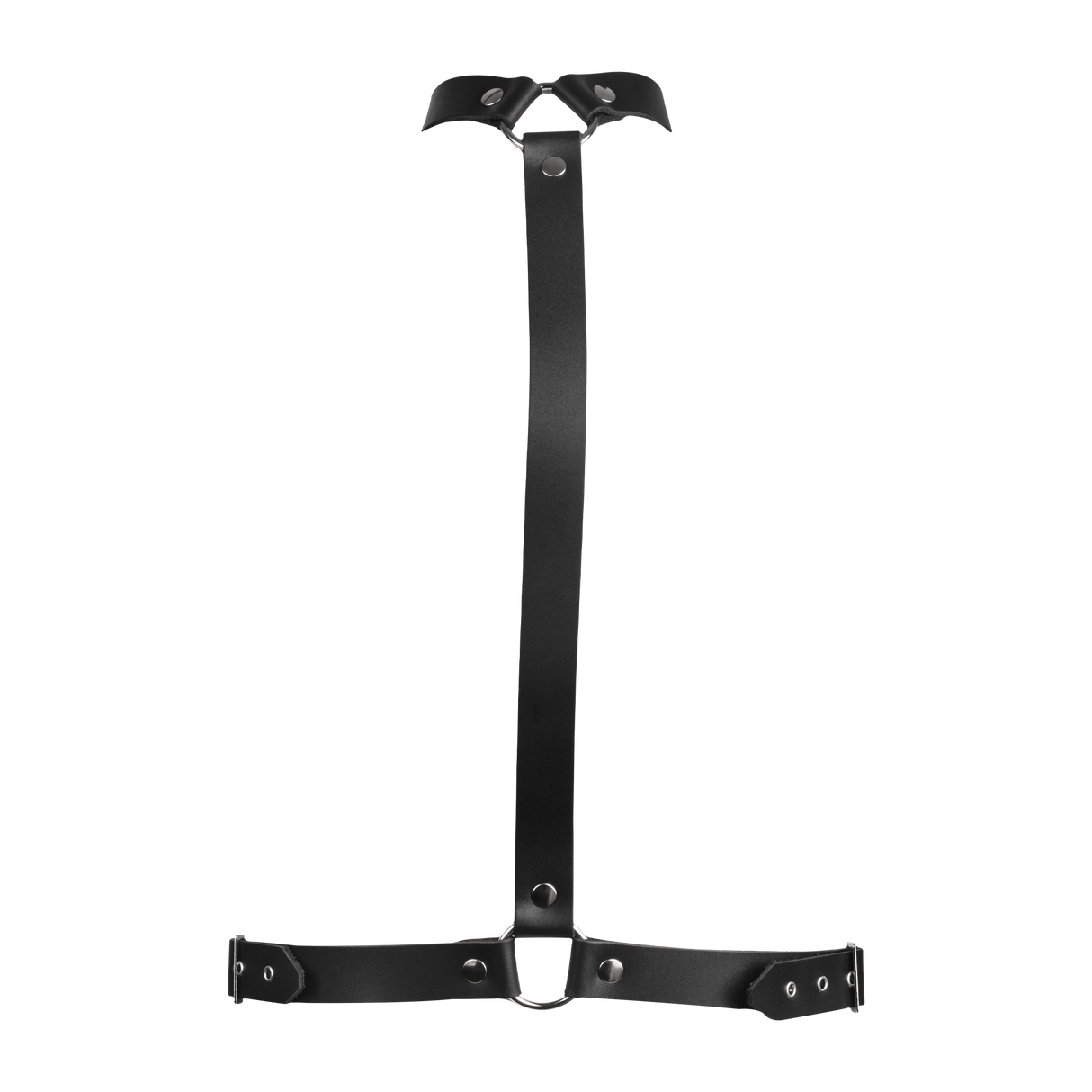 Rimba Bondage Play - Lederen Bondageharnas - Zwart