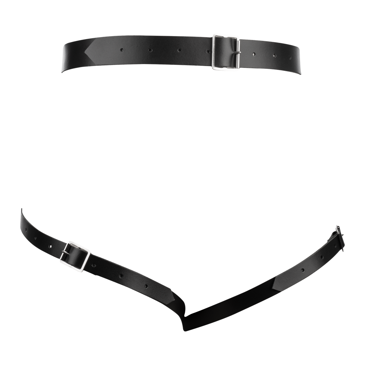 Rimba Bondage Play - Lederen Bondage Harnas - Zwart