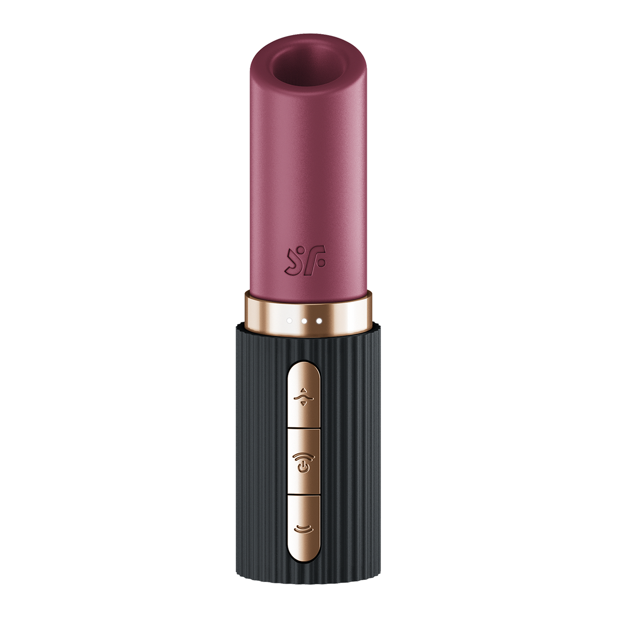 Satisfyer - Deep Kiss - 3D Air Pulse Lipstick Vibrator - Zwart