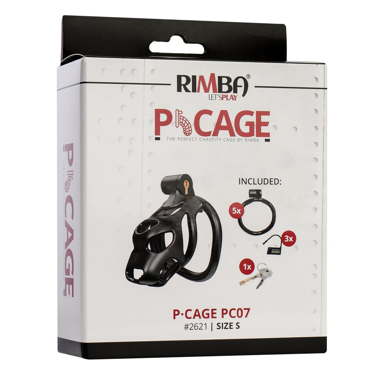 Rimba P-Cage - P-Cage PC07 - Peniskooi Maat S - Zwart