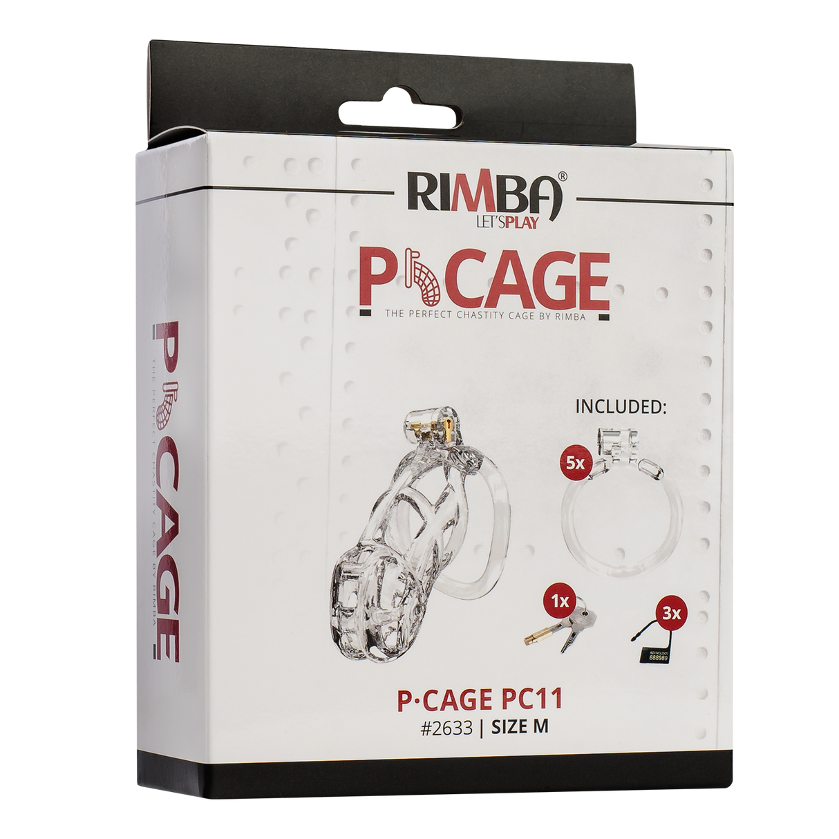 Rimba P-Cage - P-Cage PC11 - Peniskooi maat M - Transparant