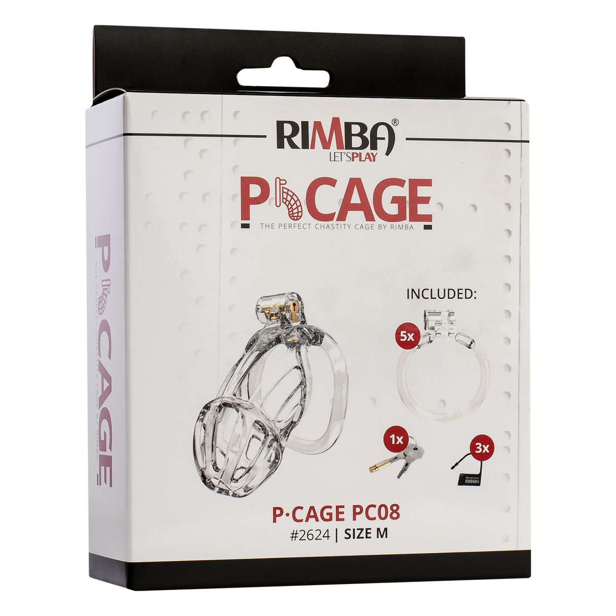 Rimba P-Cage - P-Cage PC08 - Peniskooi Maat M - Transparant