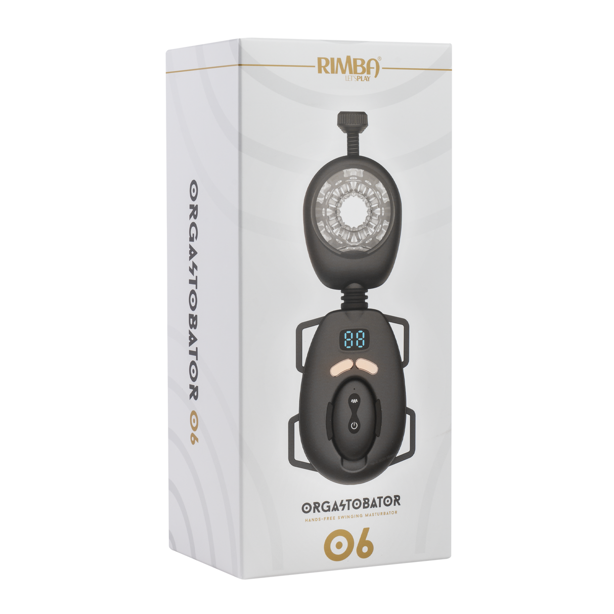 Rimba Toys - Orgastobator 06 - Masturbator voor mannen met swingfunctie - Zwart